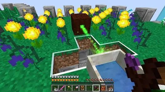 Botania flower mechanics setup